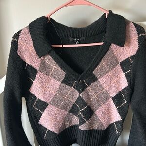 Never Worn - Love Tree Argyle Sweater